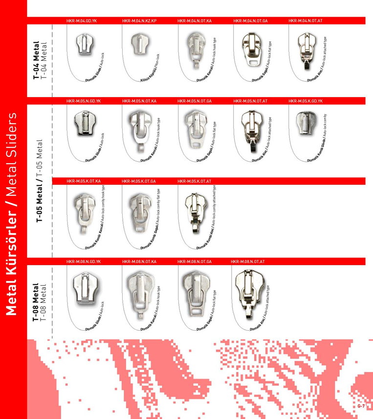 Metal Zipper Sliders