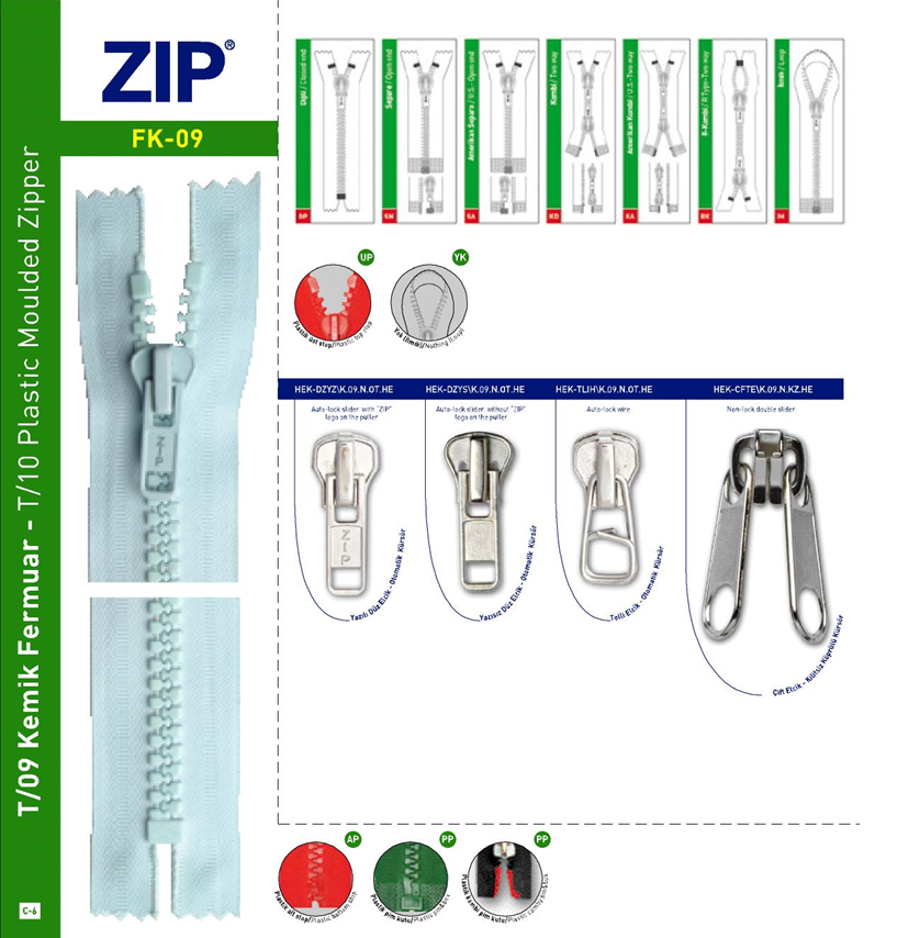 T/9 Kemik Fermuarlar